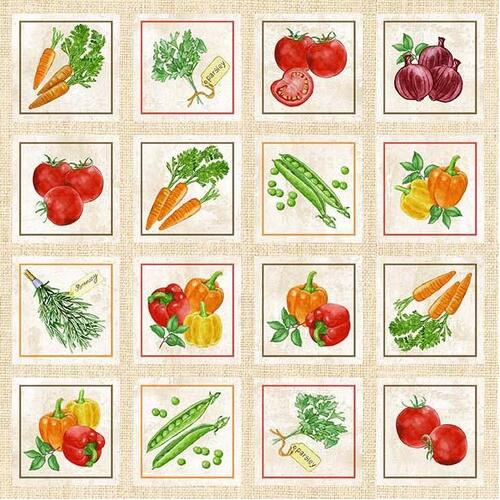 Taste of the Season Vegetable Chart Blocks 10874