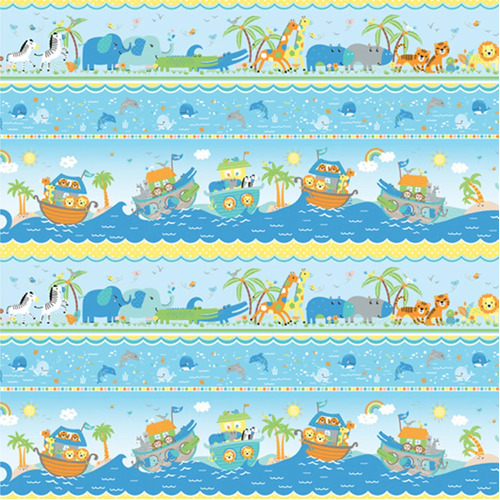Noah's Journey Two By Two Animals Stripe 2799