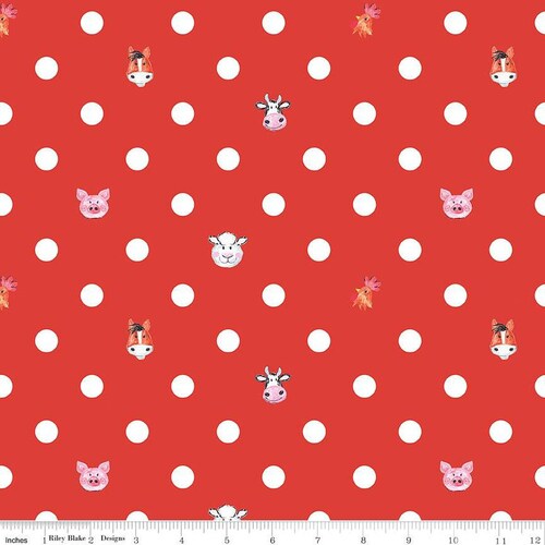 Crayola Colouring on the Farm Animal Dots Red 12233