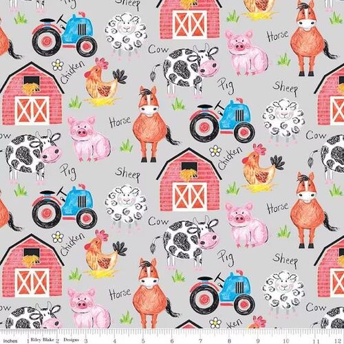 Crayola Colouring on the Farm Animals Main Grey 12230