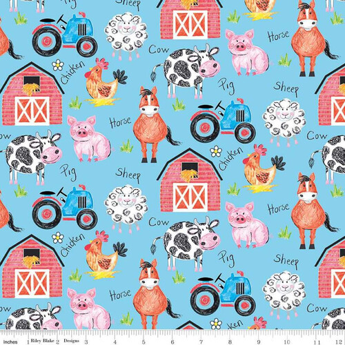 Crayola Colouring on the Farm Animals Main Blue 12230