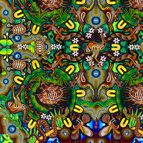 Spirit of the Bush 2 Aboriginal Art Greedy Echidna K 1/2m