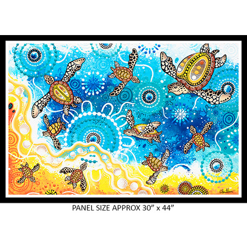 Spirit of the Bush 2 Aboriginal Art Yuanati Turtle Panel H 