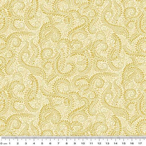 Fabric Remnant -Accent on Sunflowers Napa Swirl 83cm