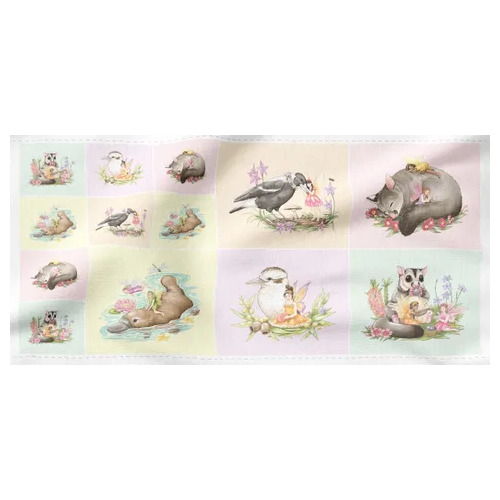 Australian Fairy Friends Animals Block Panel DV5600