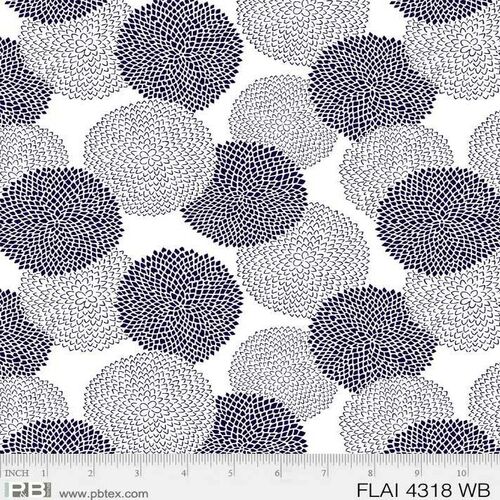 Fabric Remnant -Flair Chrysanthemum Puffs 81cm
