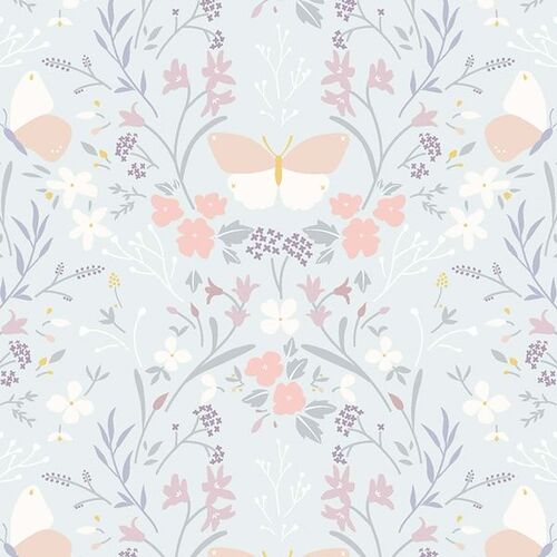 Heart of Summer Floral Gathering Duck Egg Blue LECC1 002