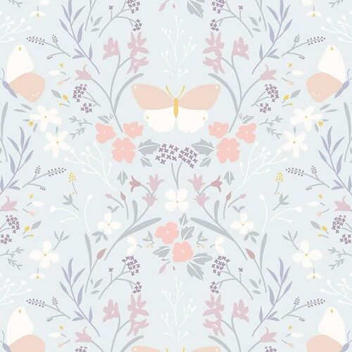 Heart of Summer Floral Gathering Duck Egg Blue LECC1 002