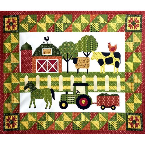 On The Farm Country Quilt Panel SP649 