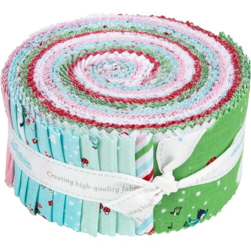 Riley Blake Christmas Pixie Noel 2 Rolie Polie Jelly Roll