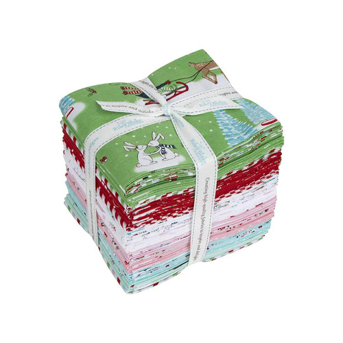 Riley Blake Christmas Pixie Noel 2 FQ Fat Quarter Bundle