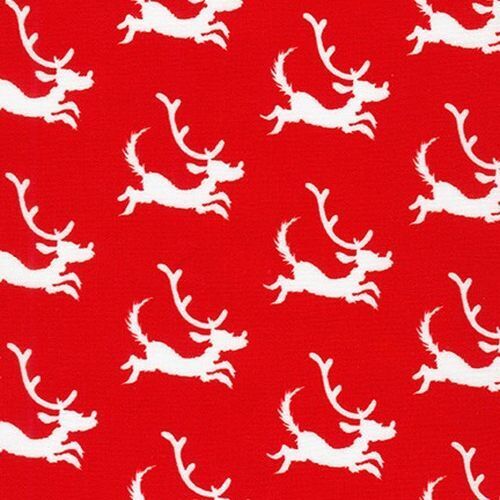 Fabric Remnant -How the Grinch Stole Christmas Reindeers 35cm
