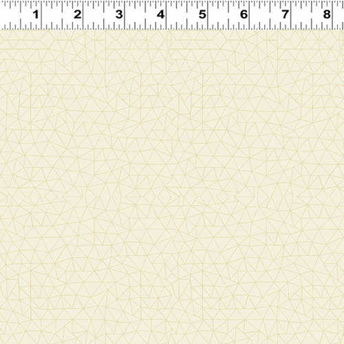 Fabric Remnant -Peacock Garden Linework Tonal 59cm
