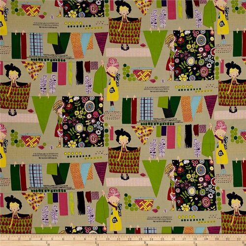 * SALE* Woodland Clothes Quilts on the Line Per Metre