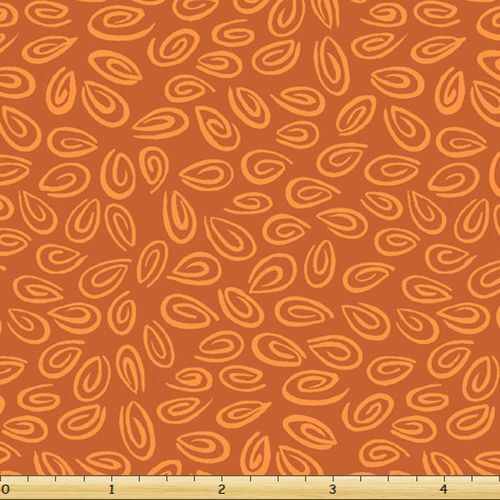 * SALE* Lewe's Balloons II Swirls Orange Per Metre