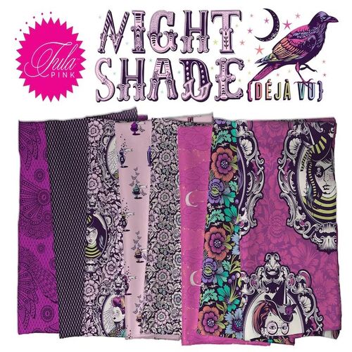 Tula Pink Nightshade (Déjà Vu) 1 Metre Fabric Bundle