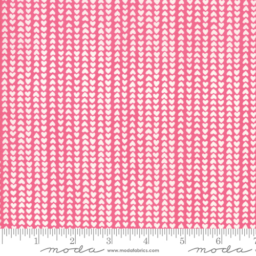 Fabric Remnant - Moda Llama Love Tiny Hands Hearts 73cm