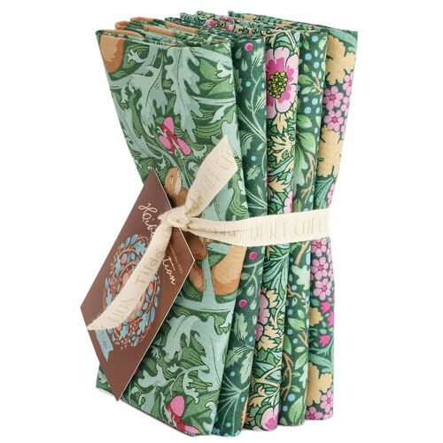 Tilda Hibernation Fat Quarter Fabric Bundle Sage