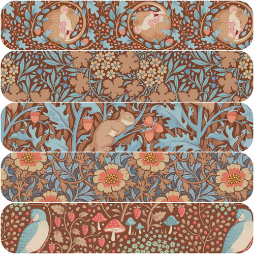 Tilda Hibernation 1/2 Metre Fabric Bundle Hazel