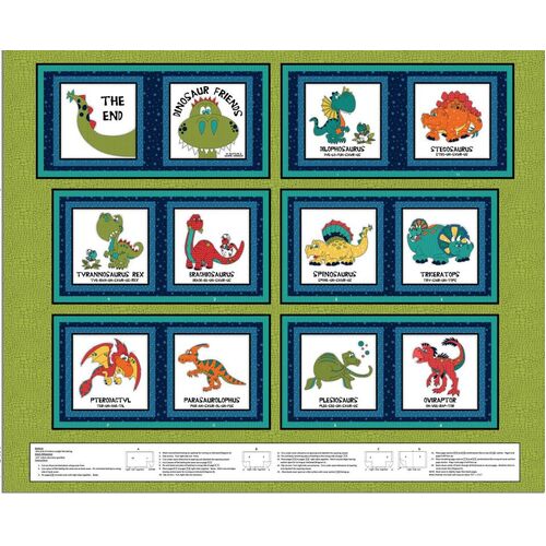 Dinosaur Friends Soft Book Reader Panel 8560P-66