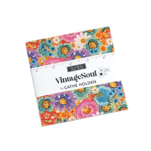 Moda Retro Vintage Soul 5" Fabric Charm Squares