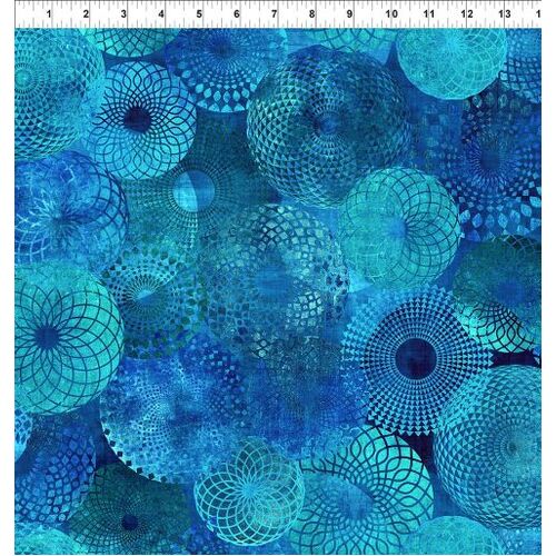 Halcyon Tonal Geo Circles Blue 3HN-2 