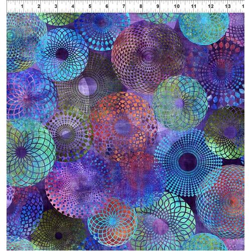 Halcyon Tonal Geo Circles Purple 3HN-3