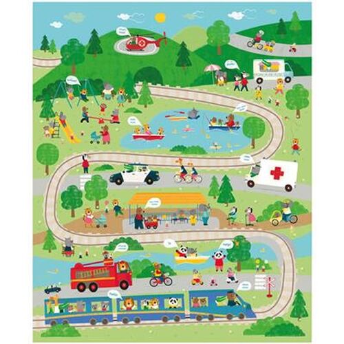 Play Time Fun Animals Quilt Panel Y3457-55 