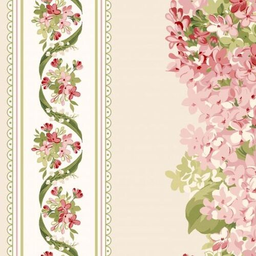 Sensibility Floral Border Stripe MAS9631-E - 