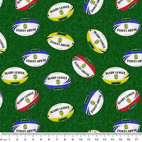 Fabric Remnant -Outdoor Aussie Rugby League Footballs 92cm