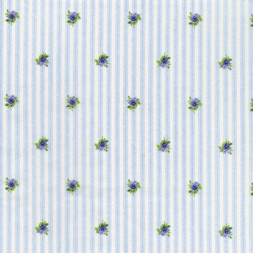 Fabric Remnant-Beverly Park Camden Rose Stripe 92cm
