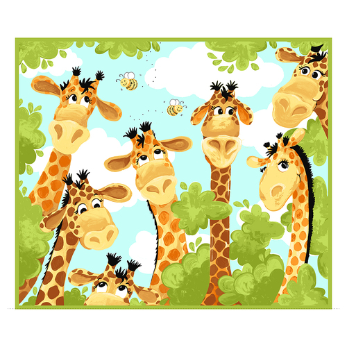 Susybee Zoe the Giraffe 36" Play Mat Panel 20062-430