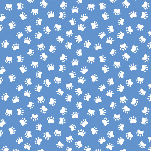 Susybee Kitty the Cat Paw Prints Blue 20393-740