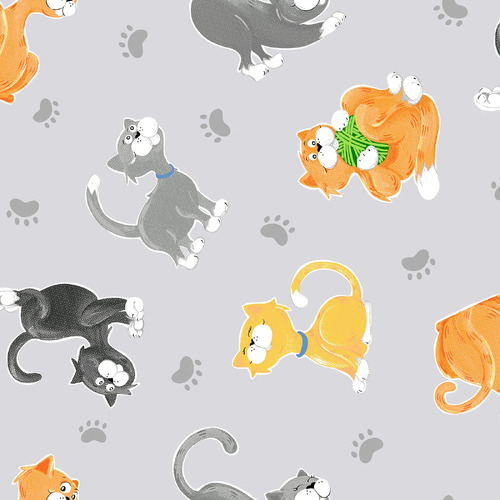Susybee Kitty the Cat Scattered Kittens Grey 20392-150 