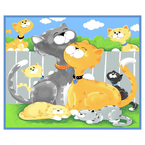 Susybee Kitty the Cat 36" Play Mat Panel B20394-725