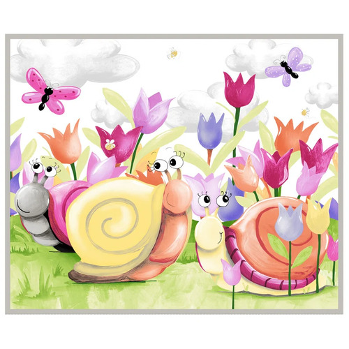 Susybee Sloane the Snail Play Quilt Mat Panel 20412-100