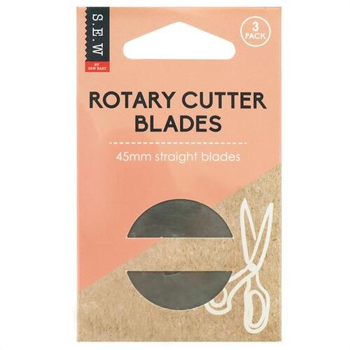 Pack 3 Sew 45mm Rotary Cutter Blades