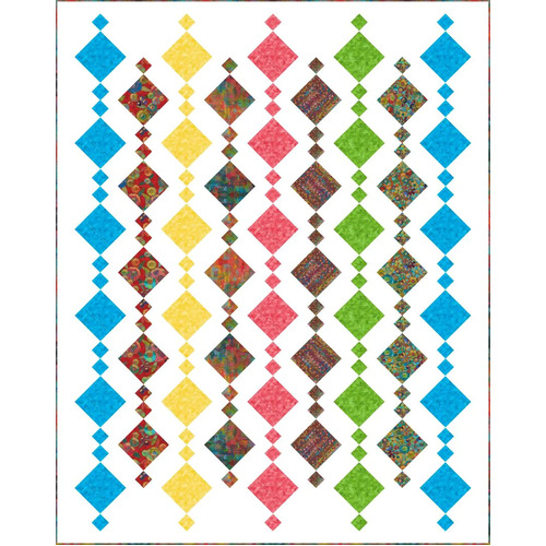 FreeSpirit Flourish Chandelier Blocks White Quilt Kit