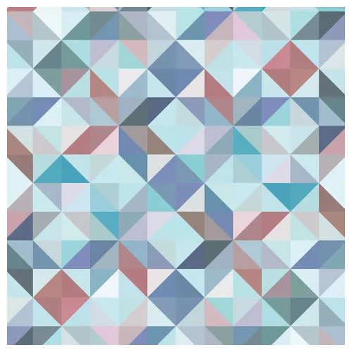 Geometric Star Cubes Blue Shades DV5783
