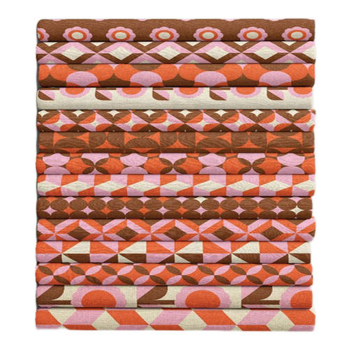 Mid-Century Modern Geometric Fabric Bundle