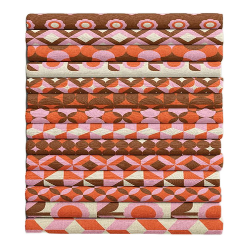 Mid-Century Modern Geometric Fabric Bundle