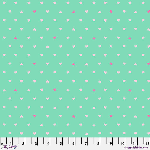 Tula Pink Besties Unconditional Love Hearts Meadow PWTP221