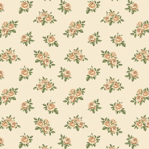 Devonstone Storybook Scattered Roses Cream Beige DV6018