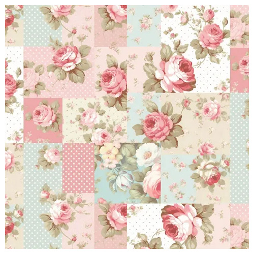 Esther & Eddie Shabby Flowers Patch DV6013