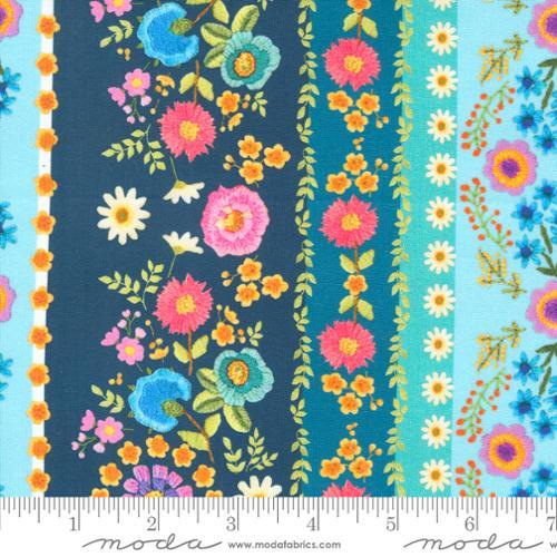 Moda Vintage Soul Crewel Bands Floral Embroidery Horizon 7431 14