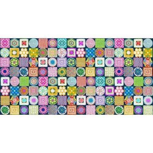 Moda Vintage Soul Potholders Novelty Crochet 21" Sampler 7432 21