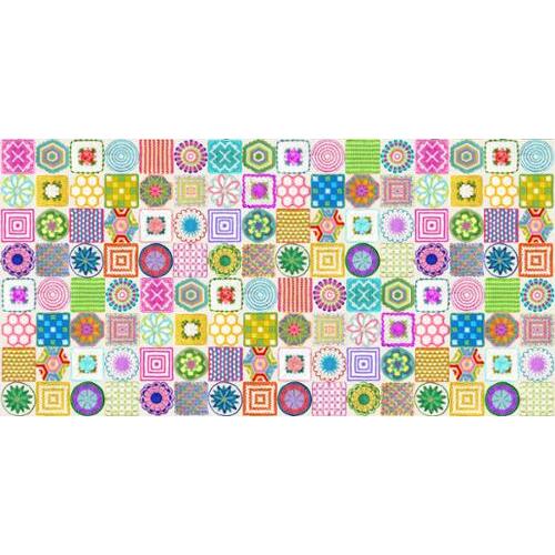 Moda Vintage Soul Potholders Novelty Crochet 21" Sampler 7432 11