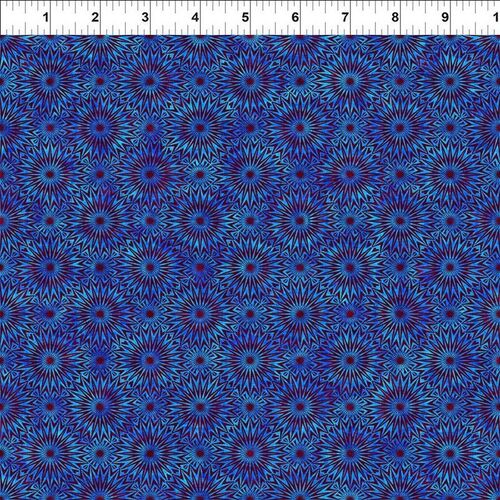 Fabric Remnant- Cosmos Starburst Royal 58cm