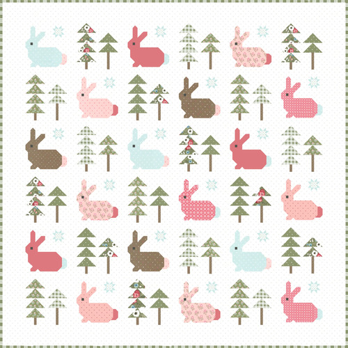Lovestruck Wild Hare Quilt Fabric Kit 