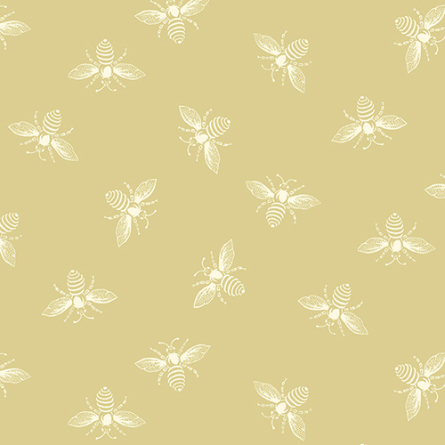 Fabric Remnant -Andover French Bee Biscotti 83cm